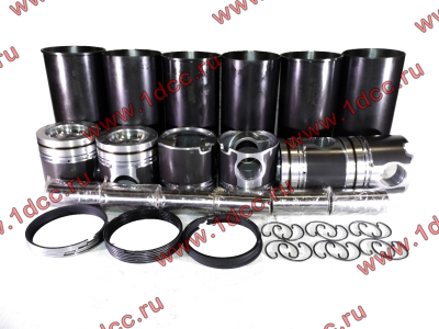 Поршневая группа 300 л.с. (гильзы+поршни+кольца+пальцы+кольца стопорные D=12) DF CUMMINS DONG FENG (ДОНГ ФЕНГ) 3917707,3948095 для самосвала фото 1 Благовещенск
