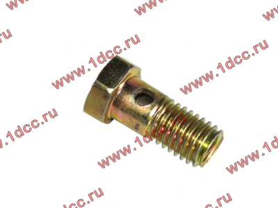 Болт пустотелый М10х1,5 (штуцер топливный) H HOWO (ХОВО)  фото 1 Благовещенск