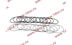 Кольцо уплотнительное гильзы цилиндра (комплект 12 тонких и 12 толстых) двигатель TD226B6G фото Благовещенск